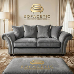 Juxen Plush Velvet Designer Sofa Set