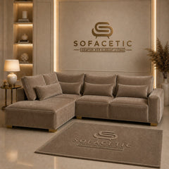 Sleefy Plush velvet Comfort Sofa Set
