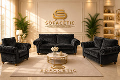 Nicole Crush velvet  Luxury Sofa Set