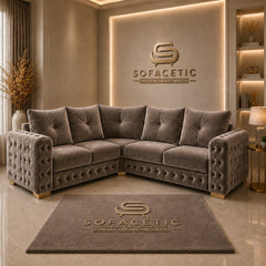 Urban Plush velvet Living Sofa Set