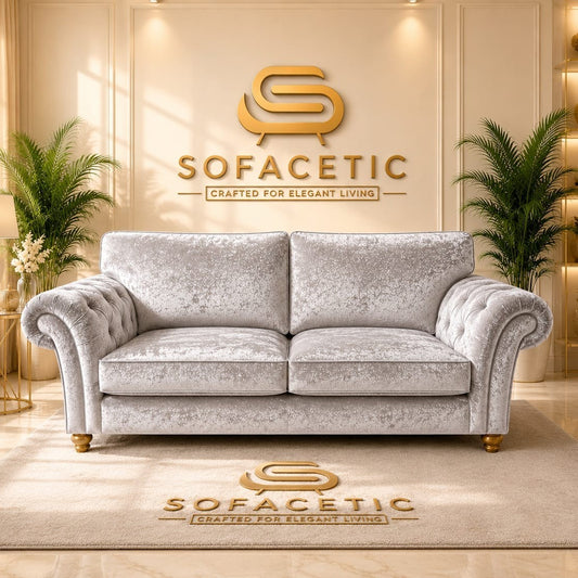 Nicole Crush velvet  Luxury Sofa Set