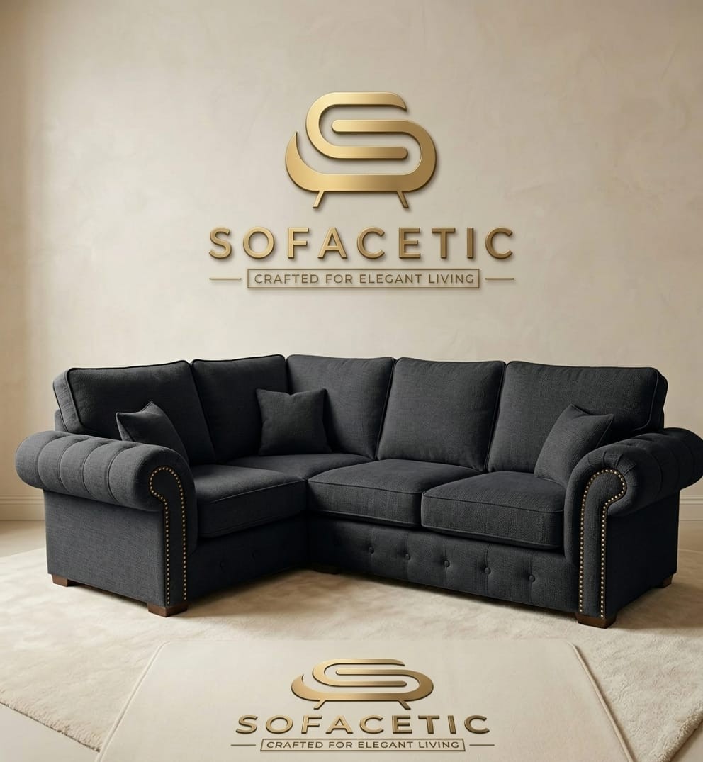 Monzi Chenille Contemporary Sofa Set