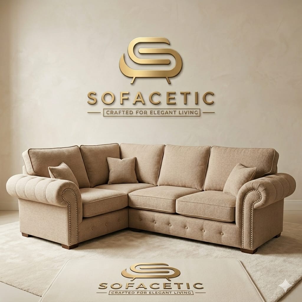 Monzi Chenille Contemporary Sofa Set
