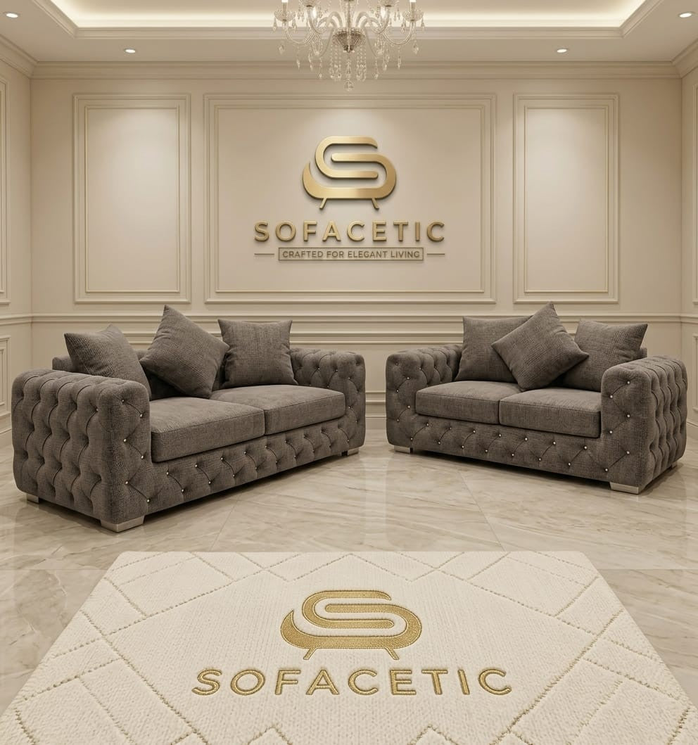 Urban Chenile Living Sofa Set