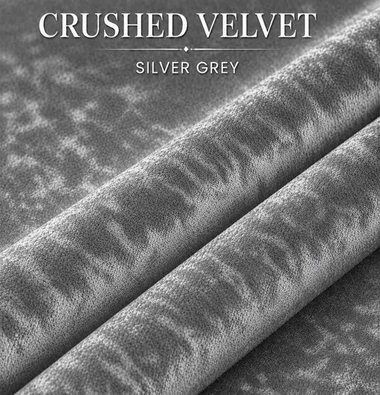 Crush Velvet Silver Grey