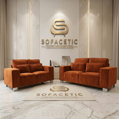 Salon Plush Velvet Sofa