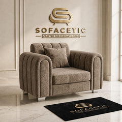 Lilly Chenille Fabric Luxury Sofa Set