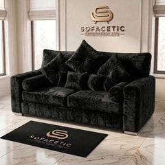 Lilly Crush Velvet Fabric Luxury Sofa Set