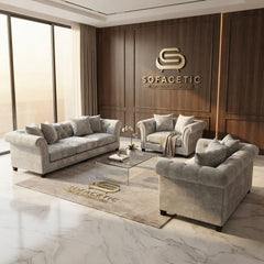 Harrison Juxon Plush velvet Sofa Set