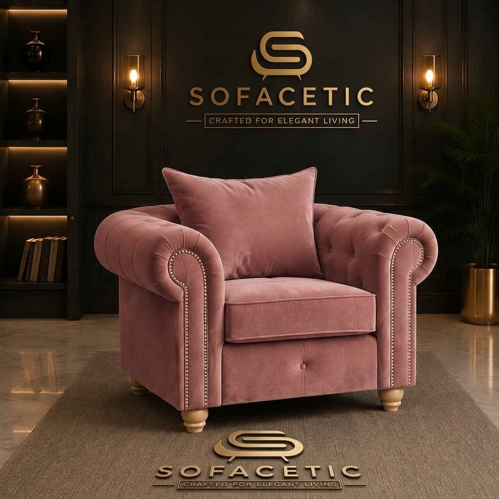Olympia Ashwin Plush velvet Sofa Set