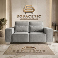 Salon Plush Velvet Sofa