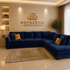 Rivo Plush  Velvet Fabric Sofa Set