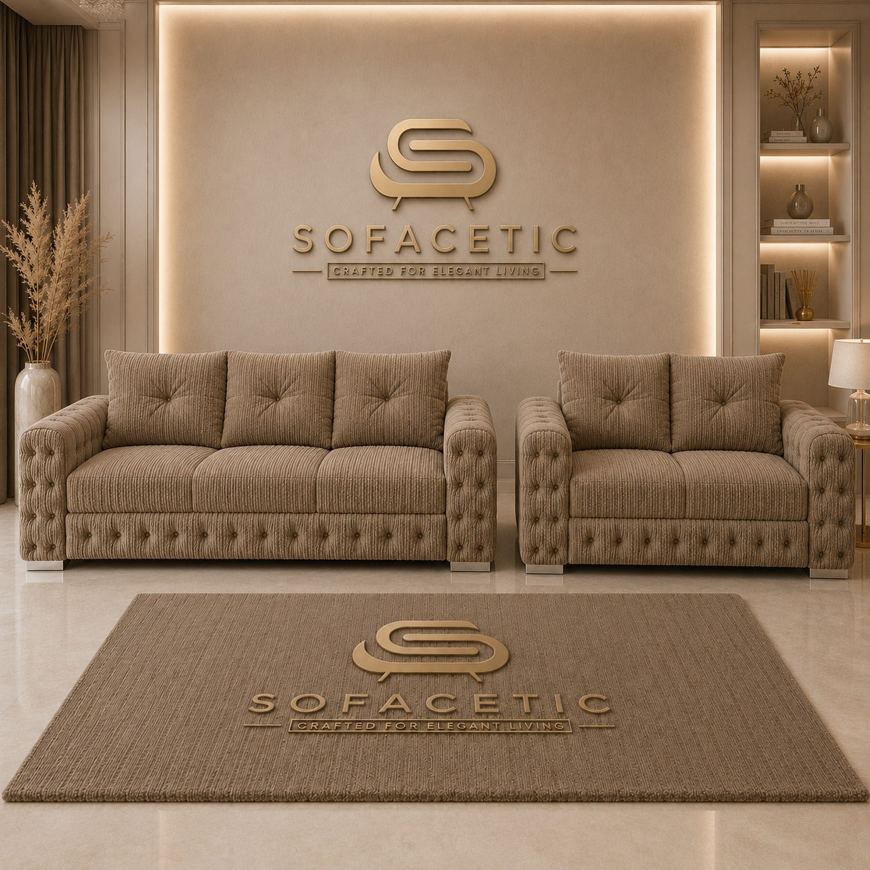 Urban Jumbo Cord Living Sofa Set