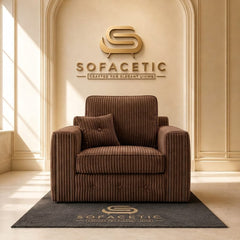 Ruby Alaska Jumbo cord Sofa Set