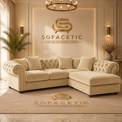 Nicole Plush velvet  Luxury Sofa Set