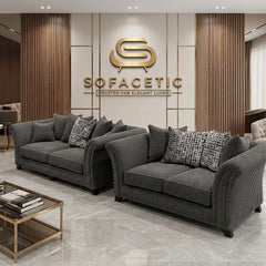 Juxen Jumbo Cord Designer Sofa Set