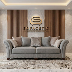 Juxen Jumbo Cord Designer Sofa Set