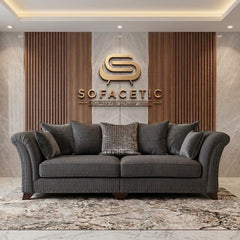 Juxen Jumbo Cord Designer Sofa Set