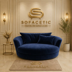 Rivo Plush  Velvet Fabric Sofa Set