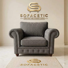 Monzi Chenille Contemporary Sofa Set