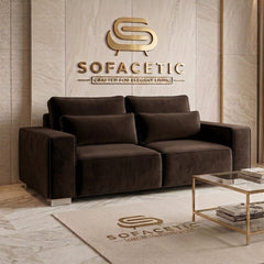 Salon Plush Velvet Sofa