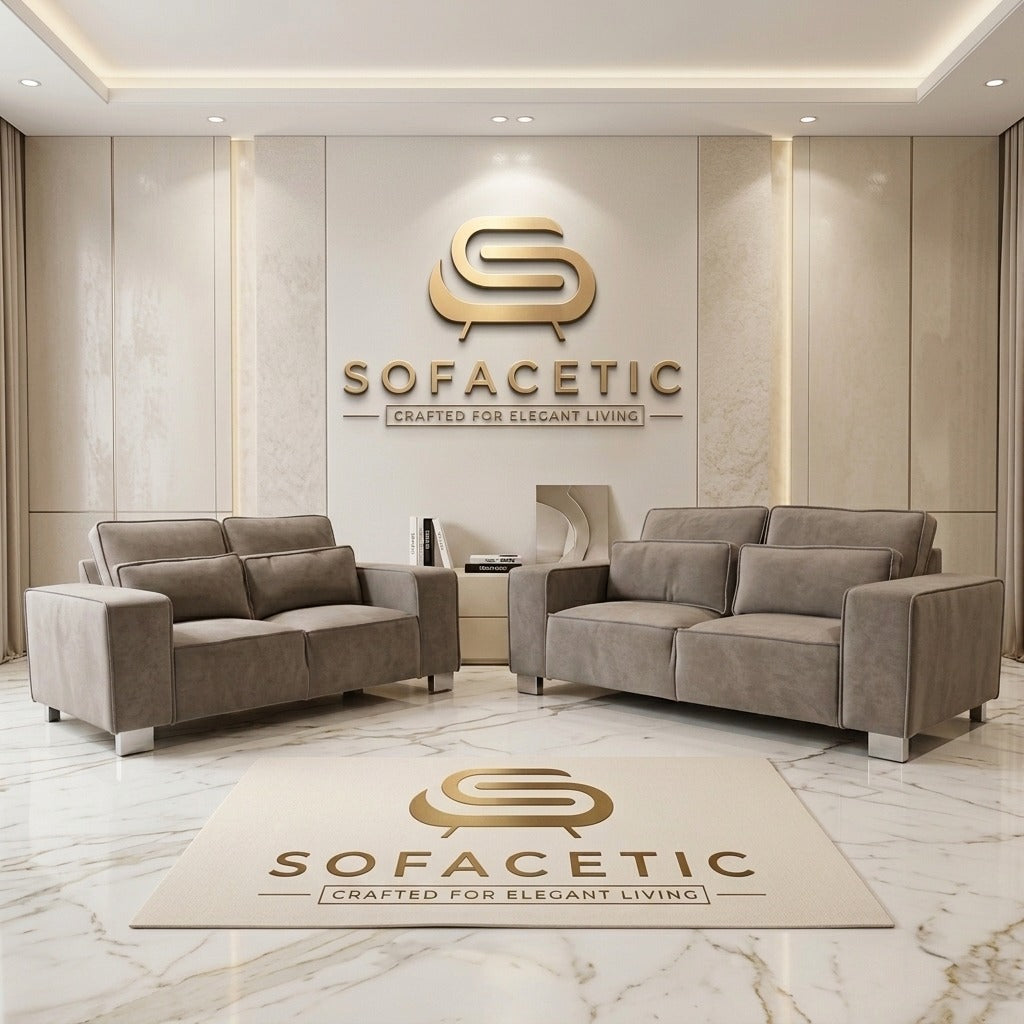 Sleefy Chenile  Comfort Sofa Set