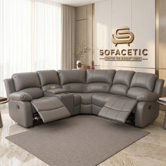 Valencia Entertainer Recliner Sofa Grey Set
