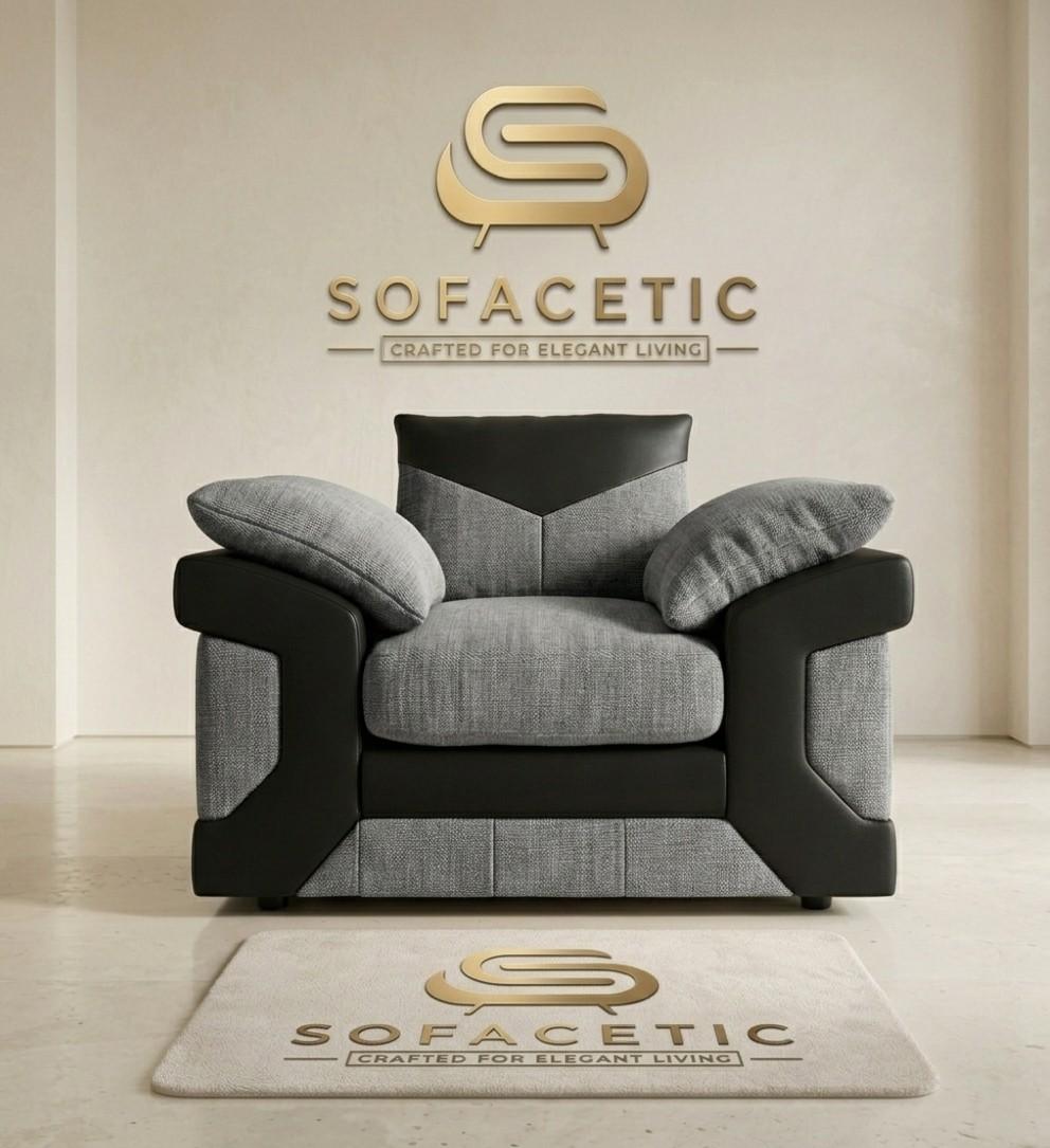 Dino Chenille Modern Sofa Set