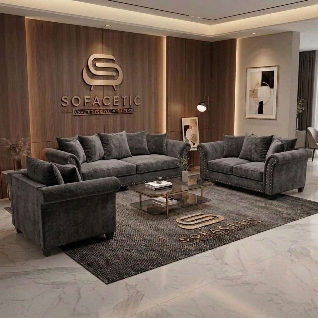 Harrison Juxon Chenile Sofa Set