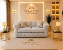 Madrid Naples Fabric Chesterfield Sofa Set