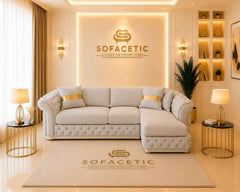 Madrid Naples Fabric Chesterfield Sofa Set