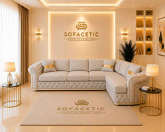 Madrid Naples Fabric Chesterfield Sofa Set