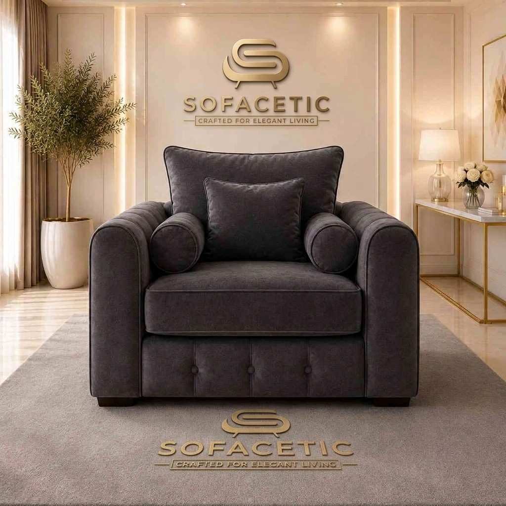 Lilly Naples Fabric Luxury Sofa Set