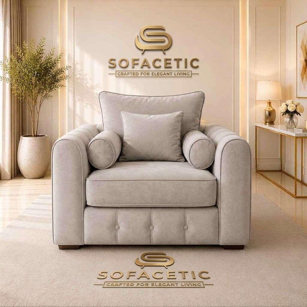 Lilly Naples Fabric Luxury Sofa Set