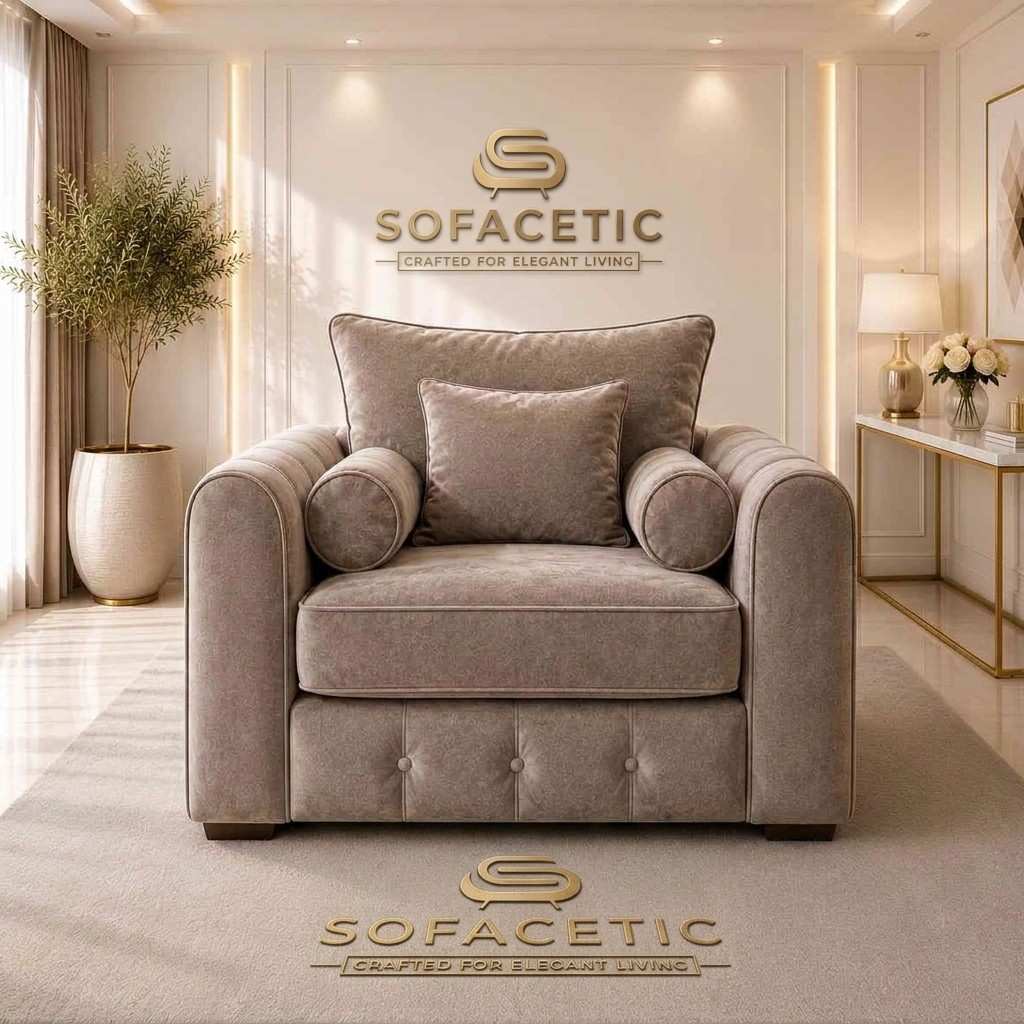 Lilly Naples Fabric Luxury Sofa Set