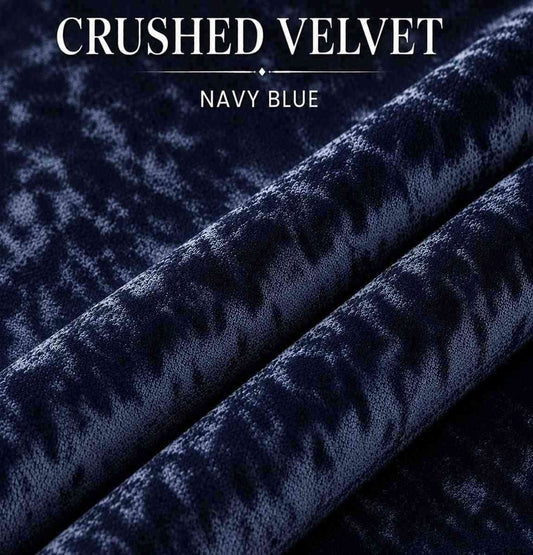 Crush Velvet Navy Blue