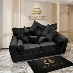 Lilly Plush Velvet Fabric Luxury Sofa Set
