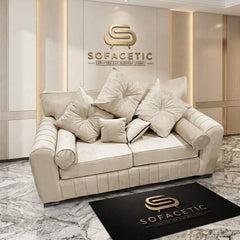 Lilly Plush Velvet Fabric Luxury Sofa Set