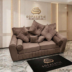 Lilly Plush Velvet Fabric Luxury Sofa Set