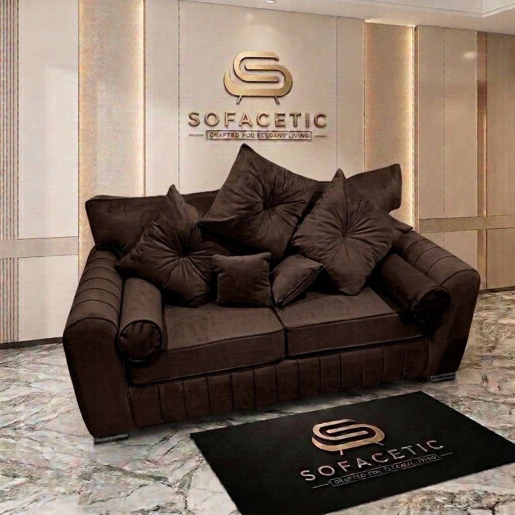 Lilly Plush Velvet Fabric Luxury Sofa Set