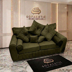 Lilly Plush Velvet Fabric Luxury Sofa Set