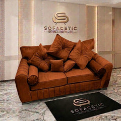 Lilly Plush Velvet Fabric Luxury Sofa Set