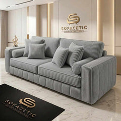Lilly Jumbo Cord Fabric Luxury Sofa Set