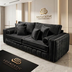 Lilly Plush Velvet Fabric Luxury Sofa Set