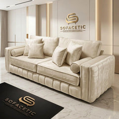 Lilly Plush Velvet Fabric Luxury Sofa Set