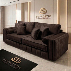Lilly Plush Velvet Fabric Luxury Sofa Set