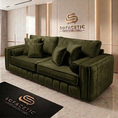 Lilly Plush Velvet Fabric Luxury Sofa Set