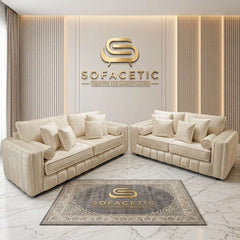 Lilly Plush Velvet Fabric Luxury Sofa Set