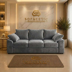 Dino Plush Velvet Modern Sofa Set
