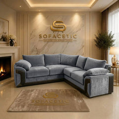 Dino Plush Velvet Modern Sofa Set